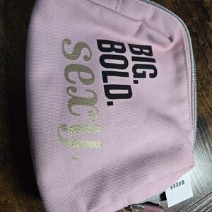 Buxom Pink Make Up Bag